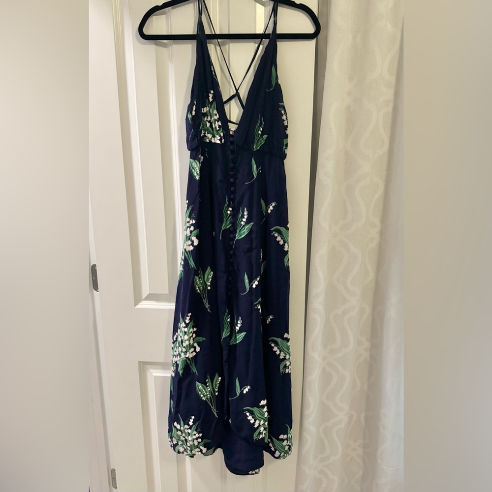 Urban Outfitters Navy Floral Dress